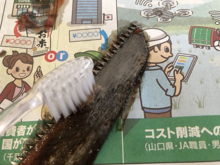 かまいたちの瞬間回答！で紹介していた「冷蔵庫にある物でさび落とし」をやってみた