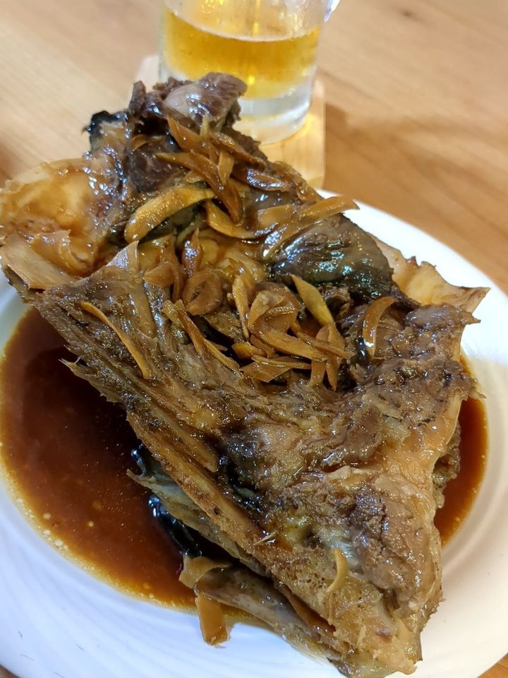 残りは煮付けに！