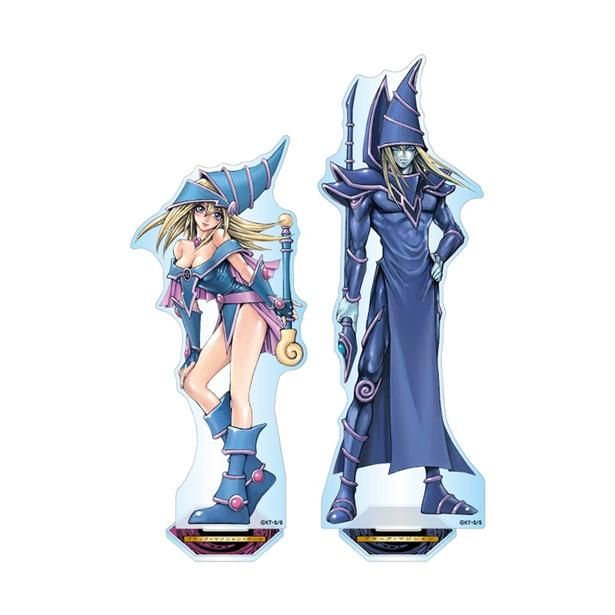 「アクリルMEGAフィギュア2体セット ブラック・マジシャン＆ブラック・マジシャン・ガール」(8800円)