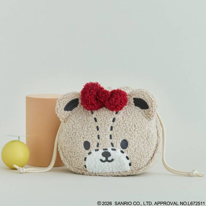 HELLO KITTY × BRILMY ズボラさんでも整理がかなう 巾着コスメポーチ BOOK TINY CHUM ver. SPECIAL PACKAGE