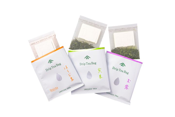 玉露、煎茶、ほうじ茶のドリップバッグ