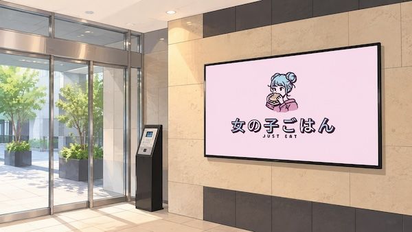 「女の子ごはん」、全国46拠点のデジタルサイネージと該当マンションで期間限定放映！