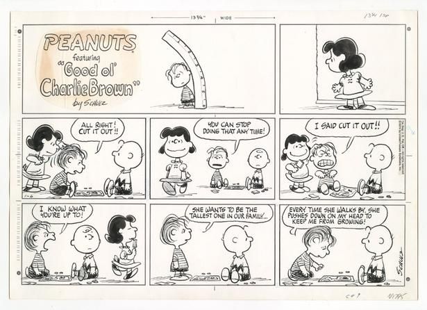  「PEANUTS」原画 1974年1月6日 (C) Peanuts Worldwide LLC