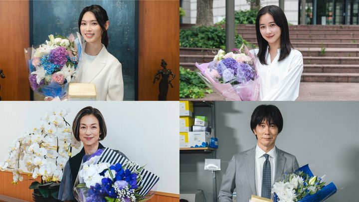 ドラマ『一次元の挿し木』クランクアップ組み写真 （C）松下龍之介／宝島社／ytv width=