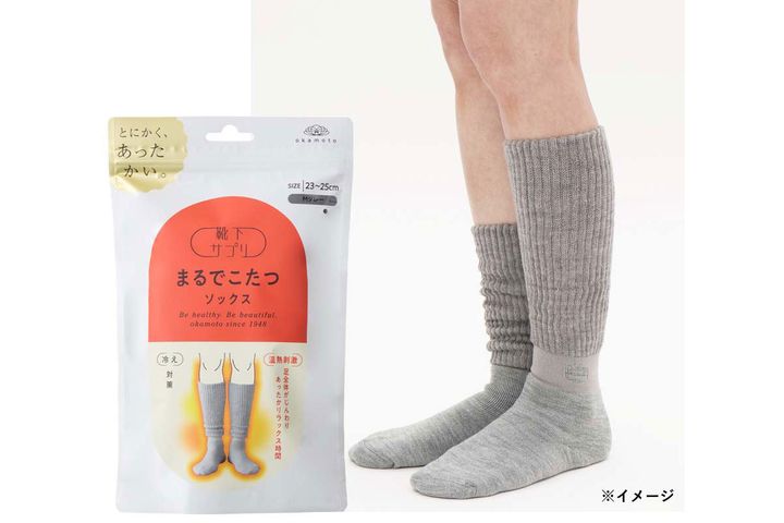 冬の定番商品となった「まるでこたつソックス」