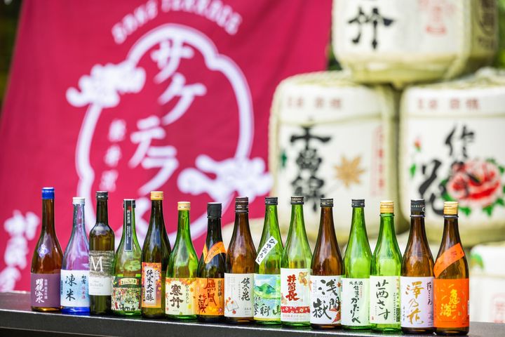 軽井沢サケテラスの日本酒ラインナップ