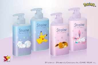 Straine ポケモンデザインボトル4種（ピカチュウ・アローラロコン・イーブイ・ニンフィア）