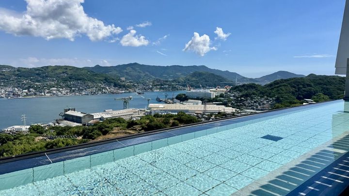 「大江戸温泉Premium 長崎ホテル清風」展望の湯露天風呂２
