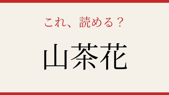 【難読漢字】10秒で読める？冬の庭を彩る花の問題画像