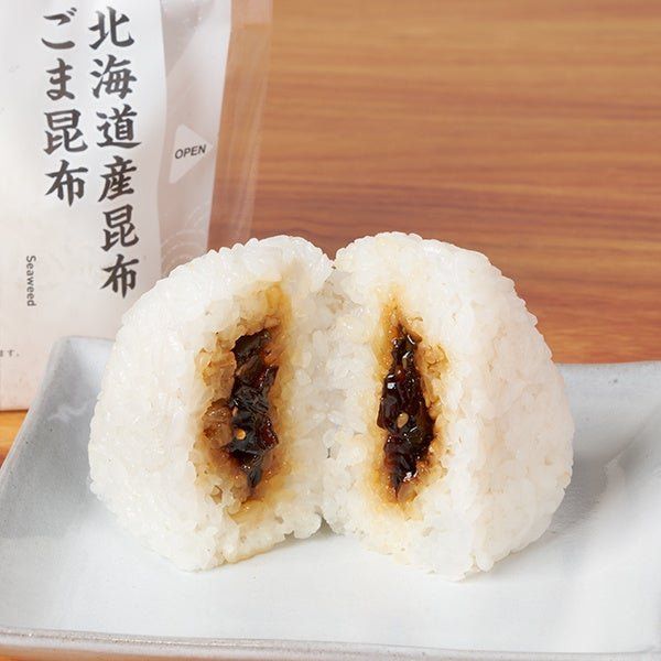 北海道産昆布 ごま昆布の断面