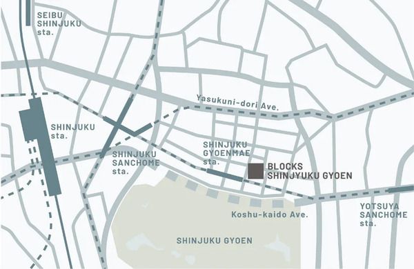 【東京都新宿区】新宿御苑前駅徒歩2分に、次世代型シェアオフィス「BLOCKS SHINJUKU GYOEN」誕生！