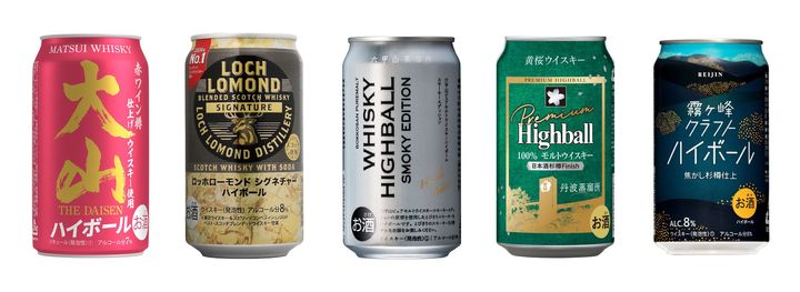缶ハイボールのラインナップ