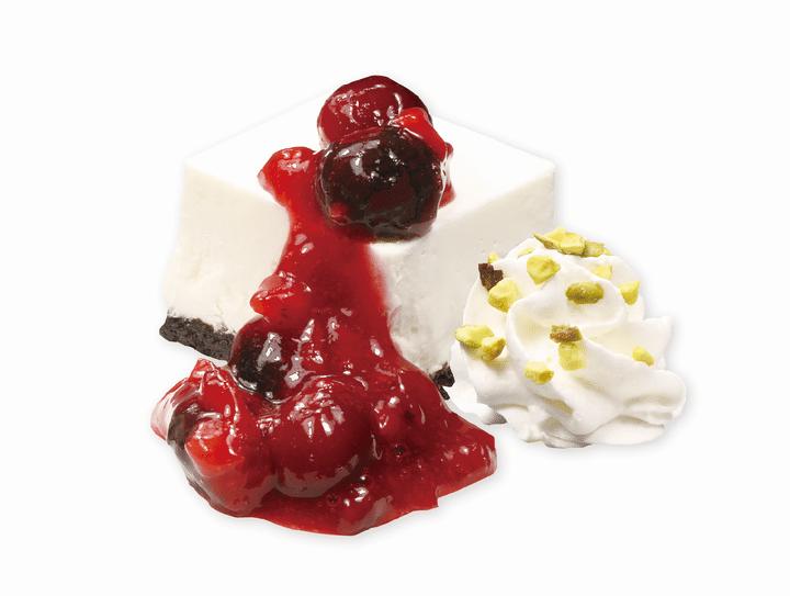 ベリーのレアチーズケーキ