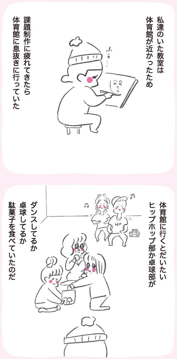 体育館に息抜きに行っていた （C）やまもとりえ／KADOKAWA