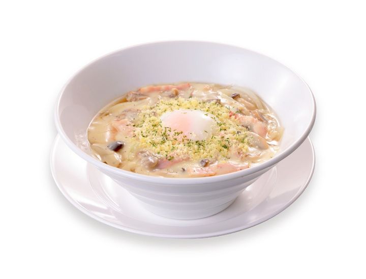 単品で見る濃厚クリーミーカルボ醤油らーめん 温玉添え