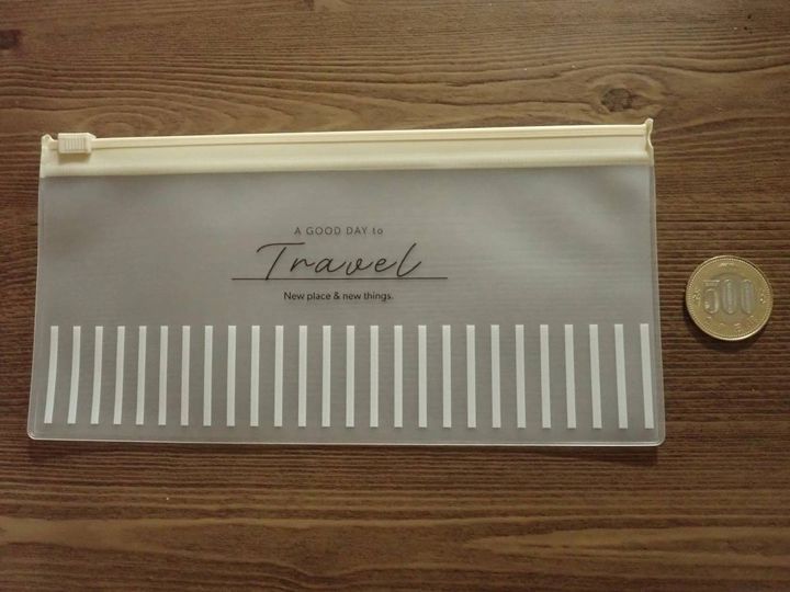 DAISO(ダイソー)：EVAスライダー付ポーチ(シンプル)