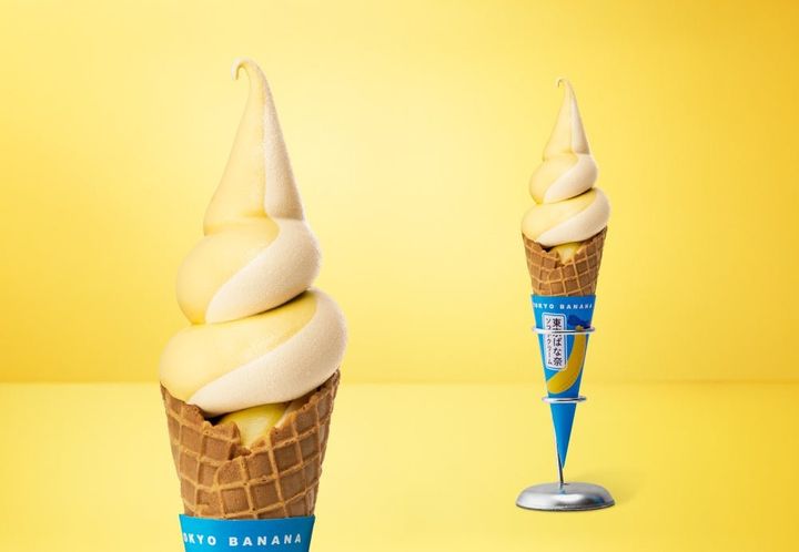 東京ばな奈ソフトクリーム ばな奈ミルク味