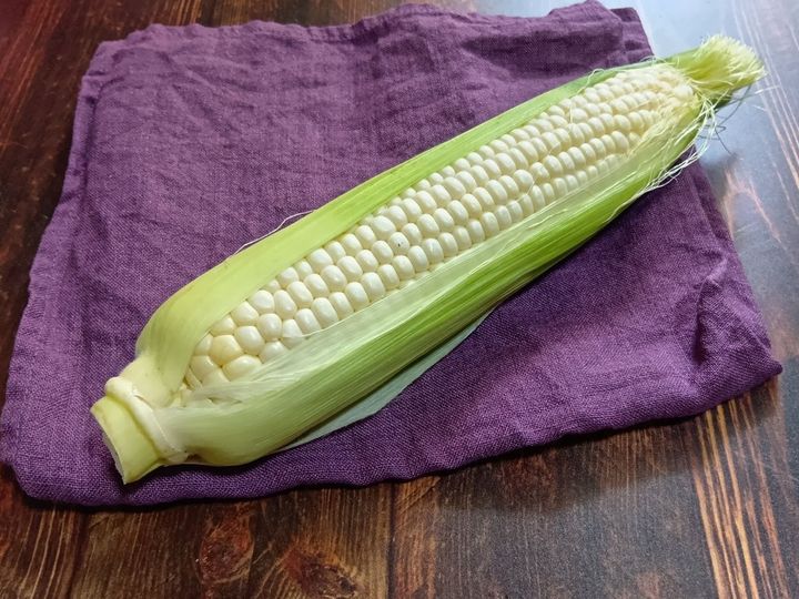 実は、私たちが食べている「粒」は、とうもろこしの果実にあたる部分。