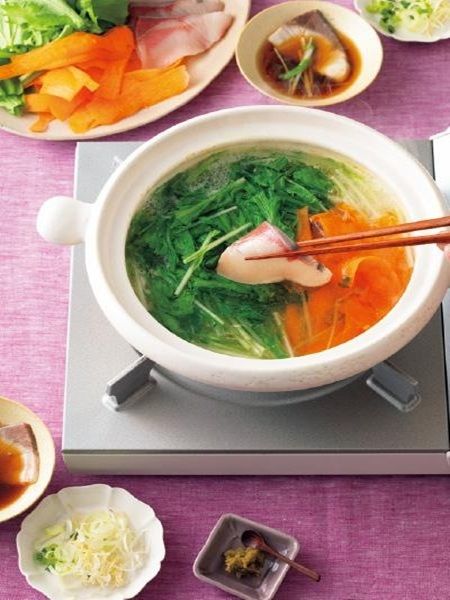 ブリと野菜のしゃぶしゃぶ（10分で完成）