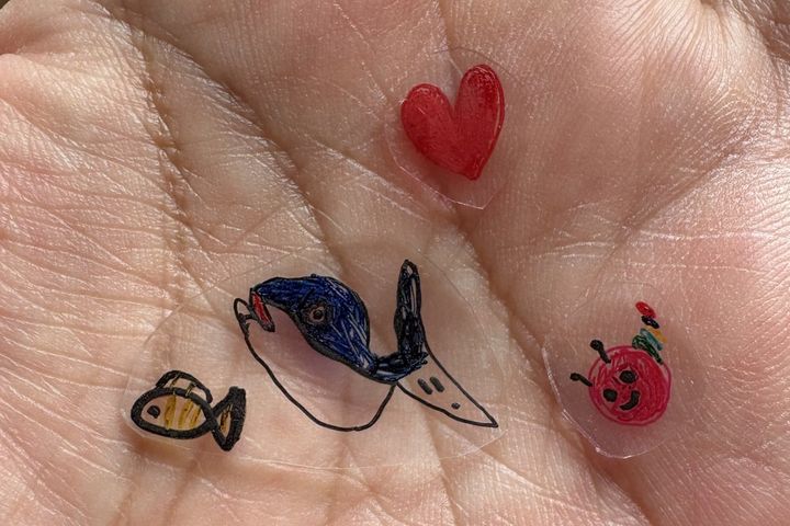手のひらに乗せたプラパン