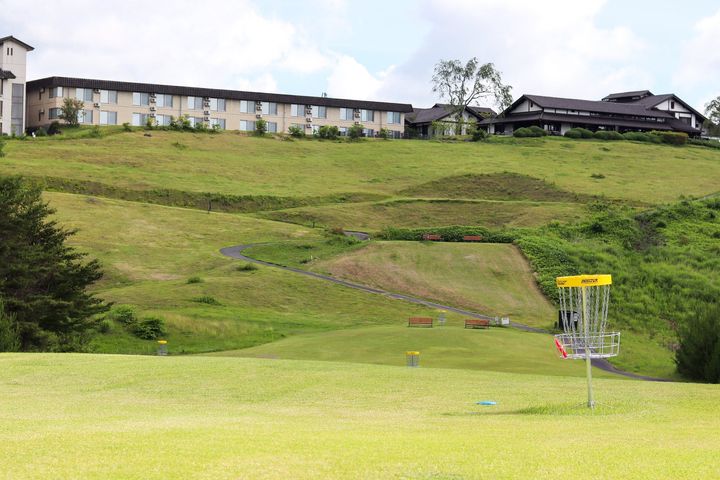嬬恋プリンスホテルのディスクゴルフコース全景
