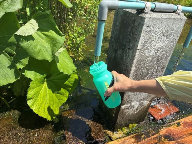 マイボトルがあれば、名水をそのまま持って走れる