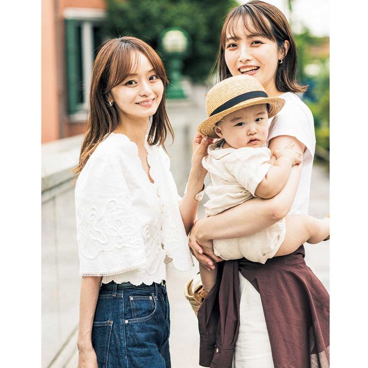 人気スタイリスト丸林広奈さんと妹さんと息子さん