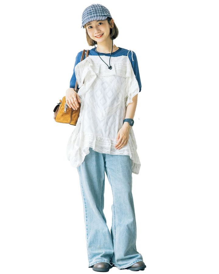 三戸なつめさんの私服コーディネート