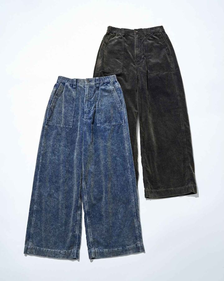 画像: ビンテージコーデュロイパンツ（インディゴ、ブラウン）各¥6,600 出典：ニコアンド