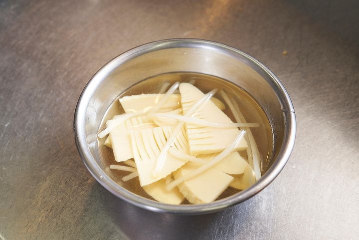 下ゆでをする