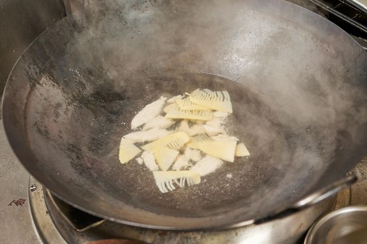 下ゆでをする