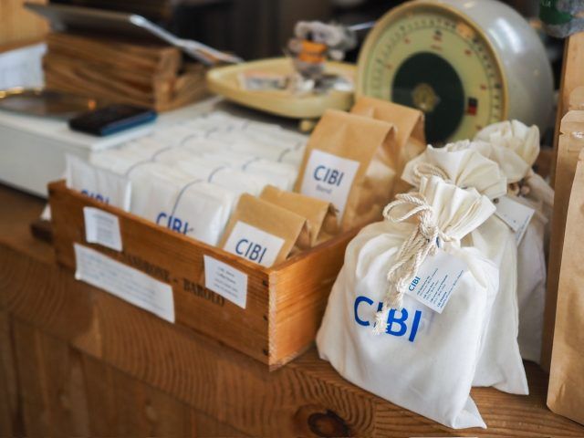 CIBI Tokyo Storeの物販コーナー