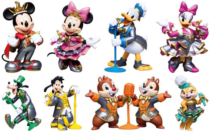 A賞フィギュアコレクション全8種のミッキー&フレンズ