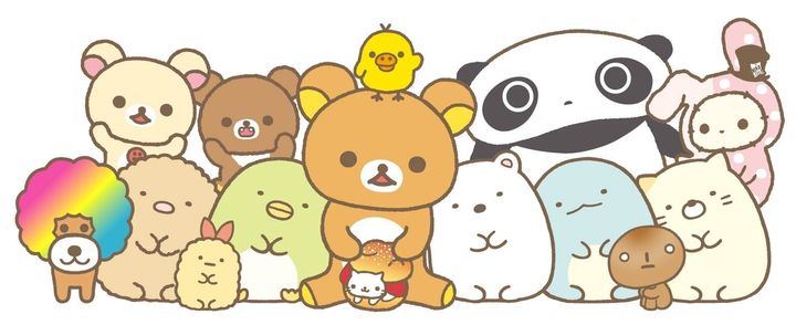 リラックマやすみっコぐらしなどサンエックスの人気キャラクターが並ぶビジュアル