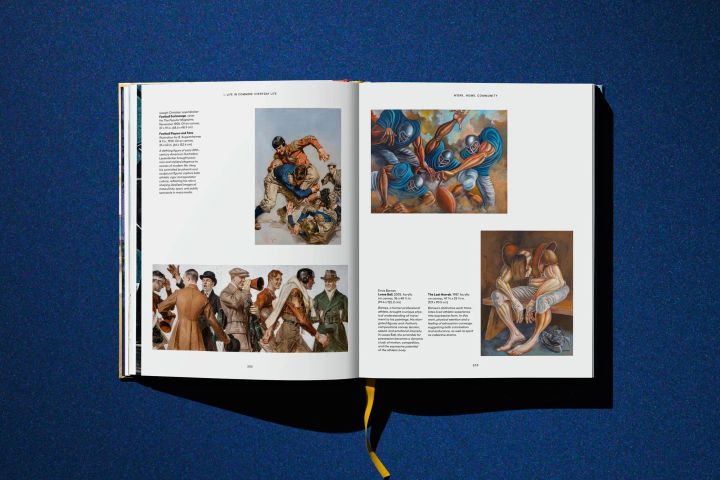 TASCHEN公式図録・スポーツを題材にした絵画の見開き