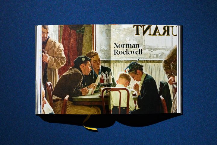 TASCHEN公式図録に掲載されたノーマン・ロックウェルの見開き