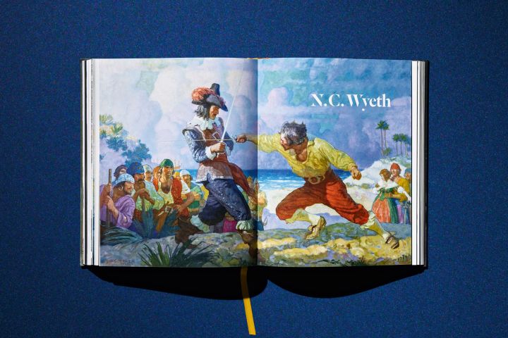 TASCHEN公式図録・色彩豊かな冒険画を掲載した見開き