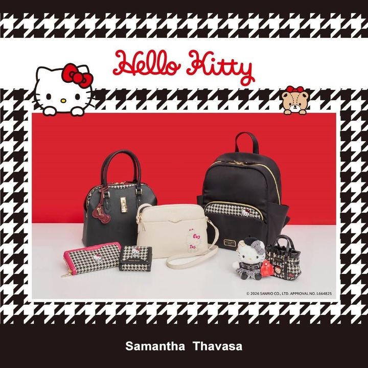 「Samantha Thavasa(ハート)HELLO KITTY」全12アイテムのラインナップ