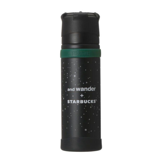 星空模様のand wander×STARBUCKS THERMOSボトル