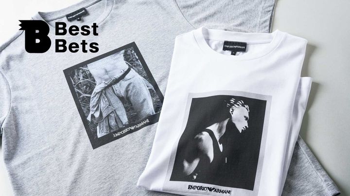 〈エンポリオ アルマーニ〉のTシャツ