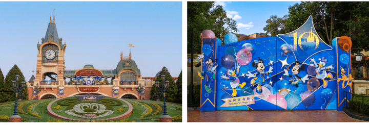 上海ディズニーリゾート10周年のデコレーション