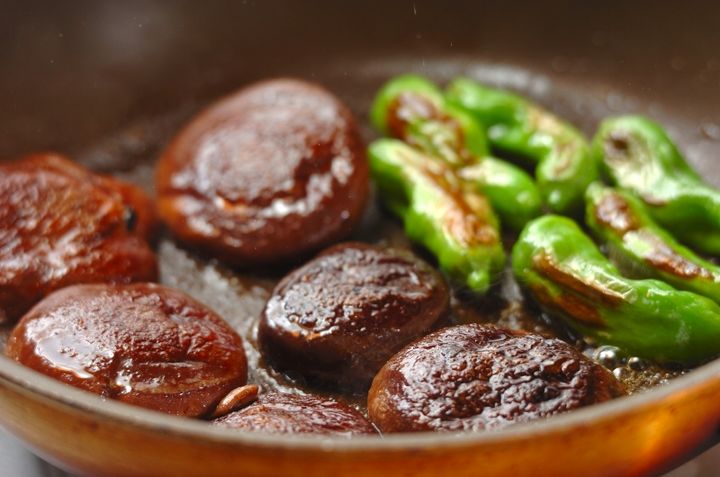シイタケのバターしょうゆ焼きの作り方1