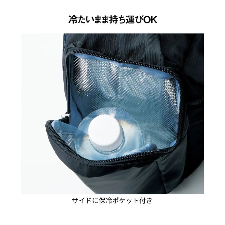 保冷ペットボトルホルダー付きショルダーバッグ サイドポケット