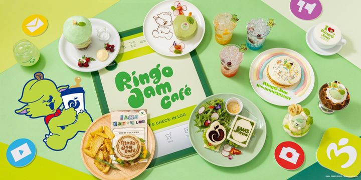 「Ringo Jam Café」のフード・スイーツ・ドリンクをまとめたイメージ