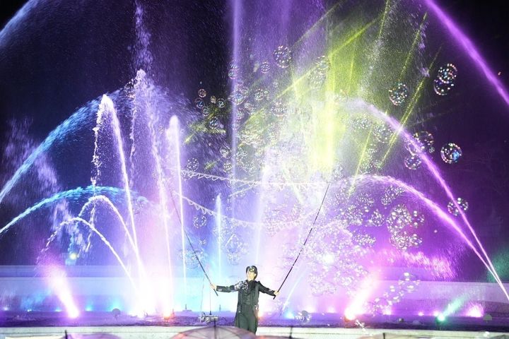 「ナイトバブリウム」のシャボン玉演出