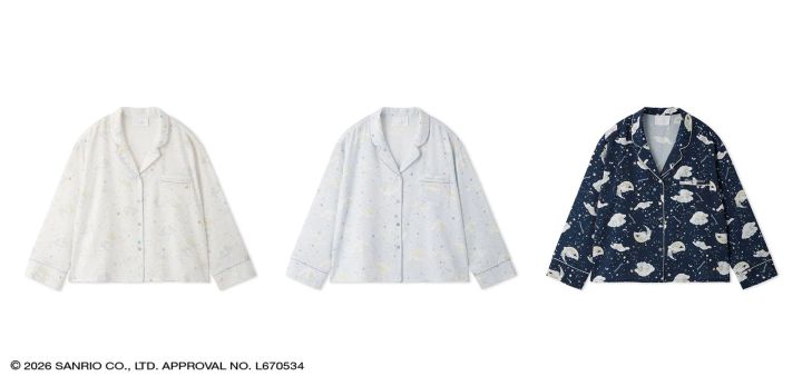 サテン開襟シャツ 3色展開