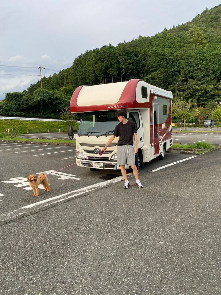 STANFORD所属のモデル・田邉和也の好きなもの①祖父と愛犬と行く気ままなキャンパー旅