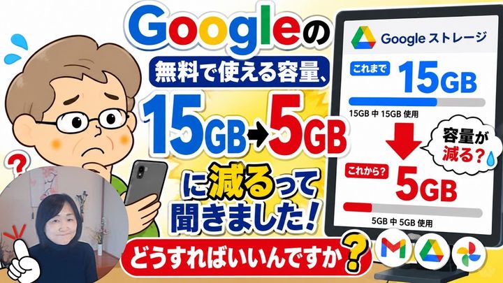 Googleの無料容量が減る？噂の真相は？