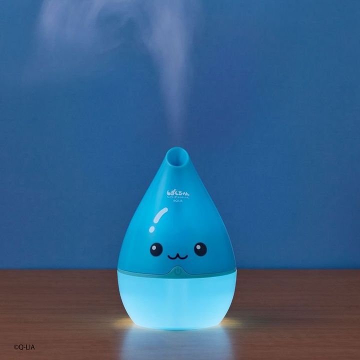 USB加湿器 しずくちゃん 夜の使用シーン