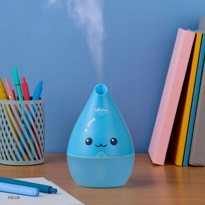 USB加湿器 しずくちゃん デスク使用シーン